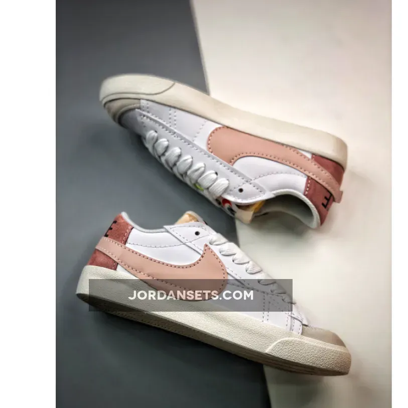 Nike Blazer Low Jumbo White Pink DQ1470-102 Brand New