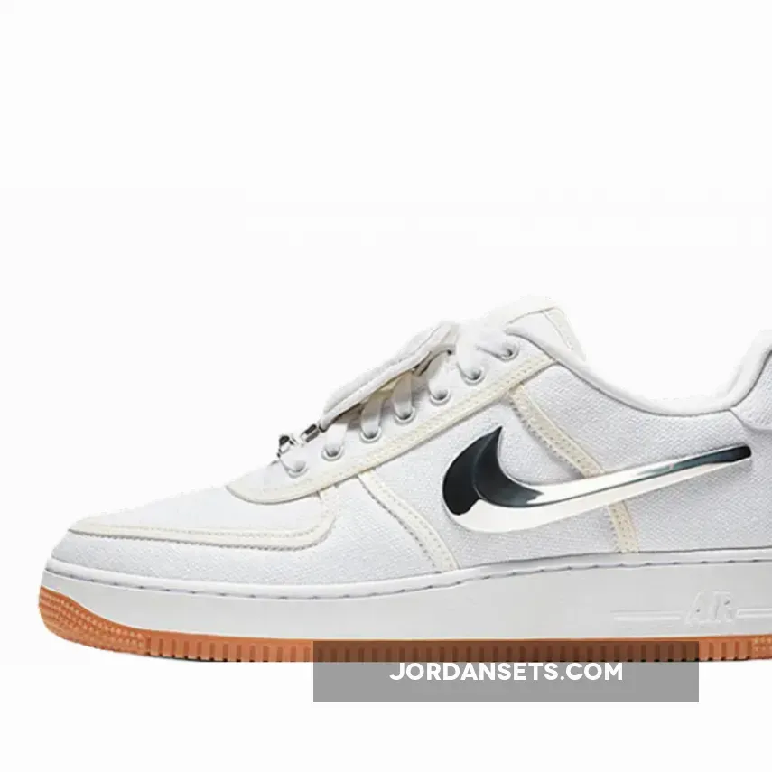 Travis Scott x Nike Air Force 1 Low White AQ4211-100 travis scott af1 white
