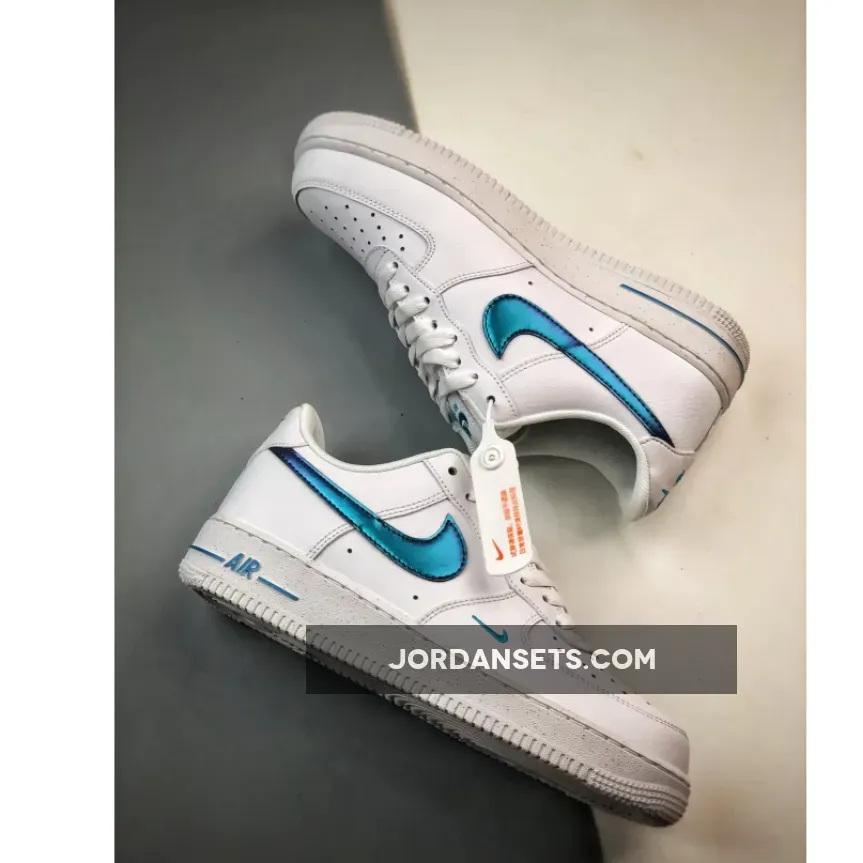 Nike Air Force 1 Low White Iridescent Blue | BLUE AIR FORCE FD0677-100 Nike Air Force 1 Low White Iridescent Blue | BLUE AIR FORCE FD0677-100
