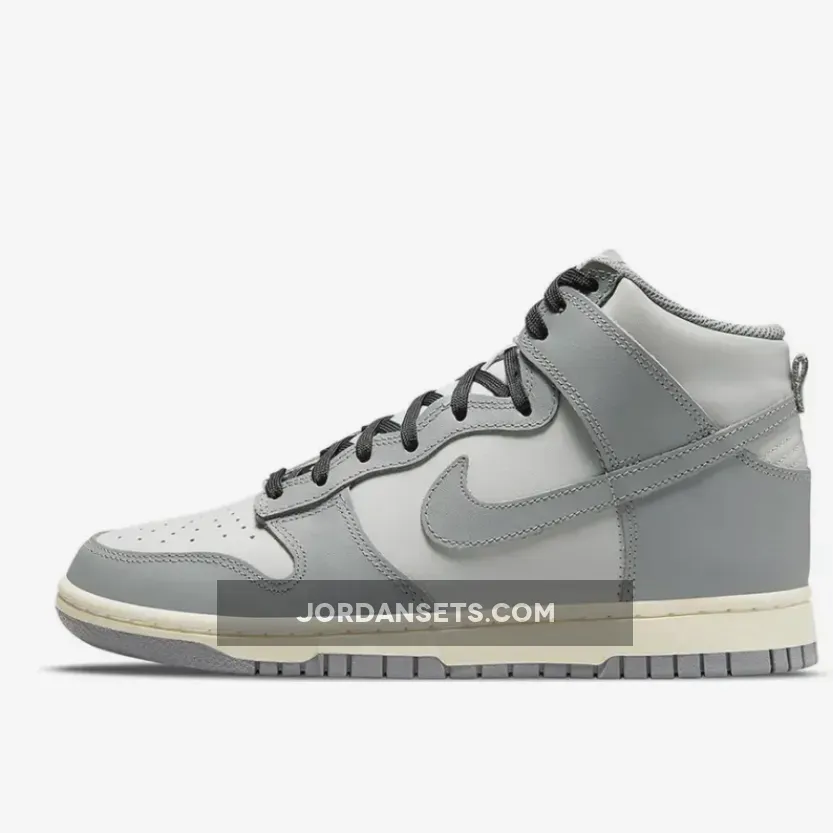 Nike Dunk High Grey White DJ6189-100 #nike dunk high grey sail