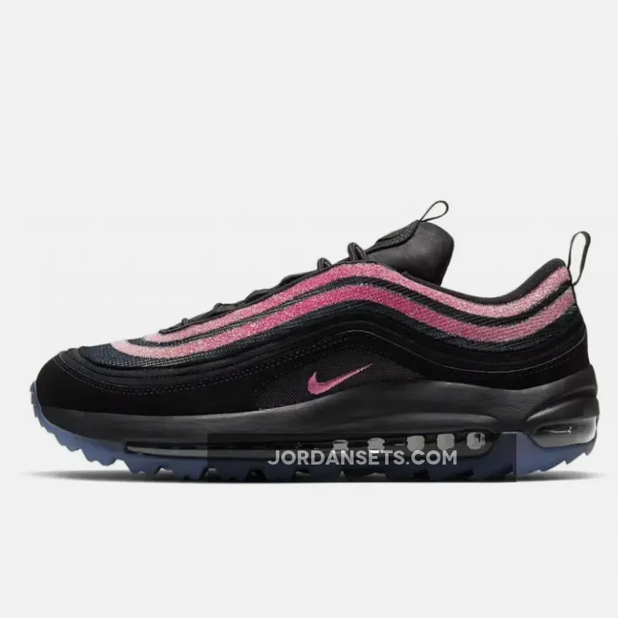 Swarovski x Nike Air Max 97 Golf NRG Black Oracle Pink DB4698-001 #nike swarovski air max