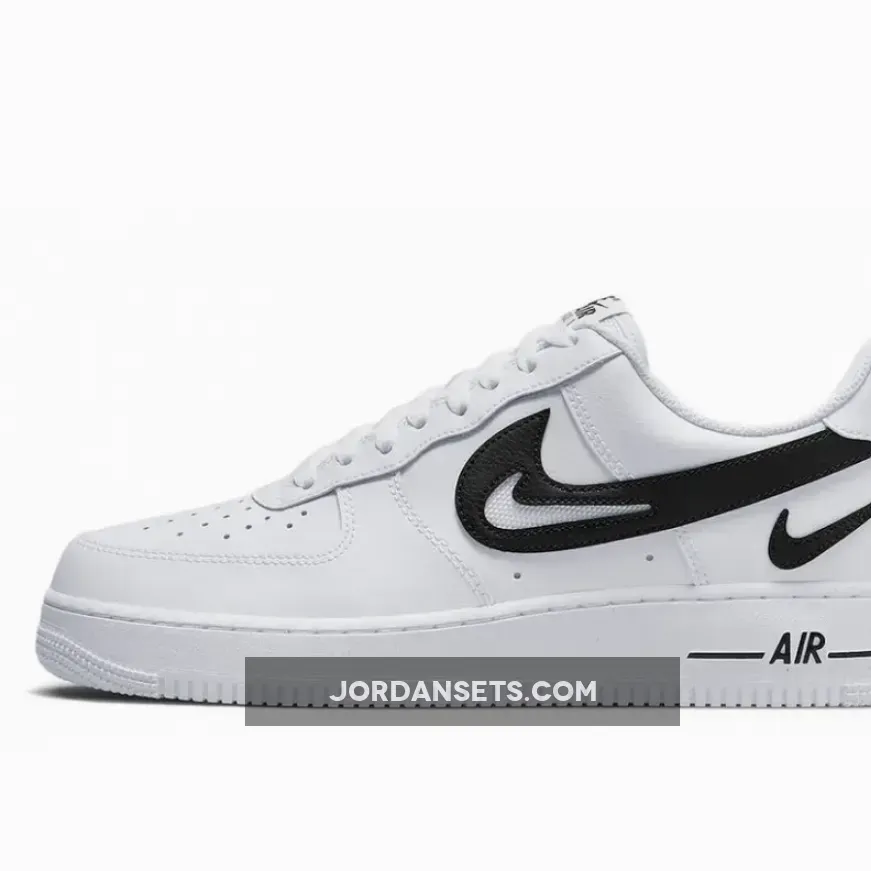 Nike Air Force 1 Low 'Cut-Out Swooshes' White/Black nike air force 1 low cut out swoosh white black