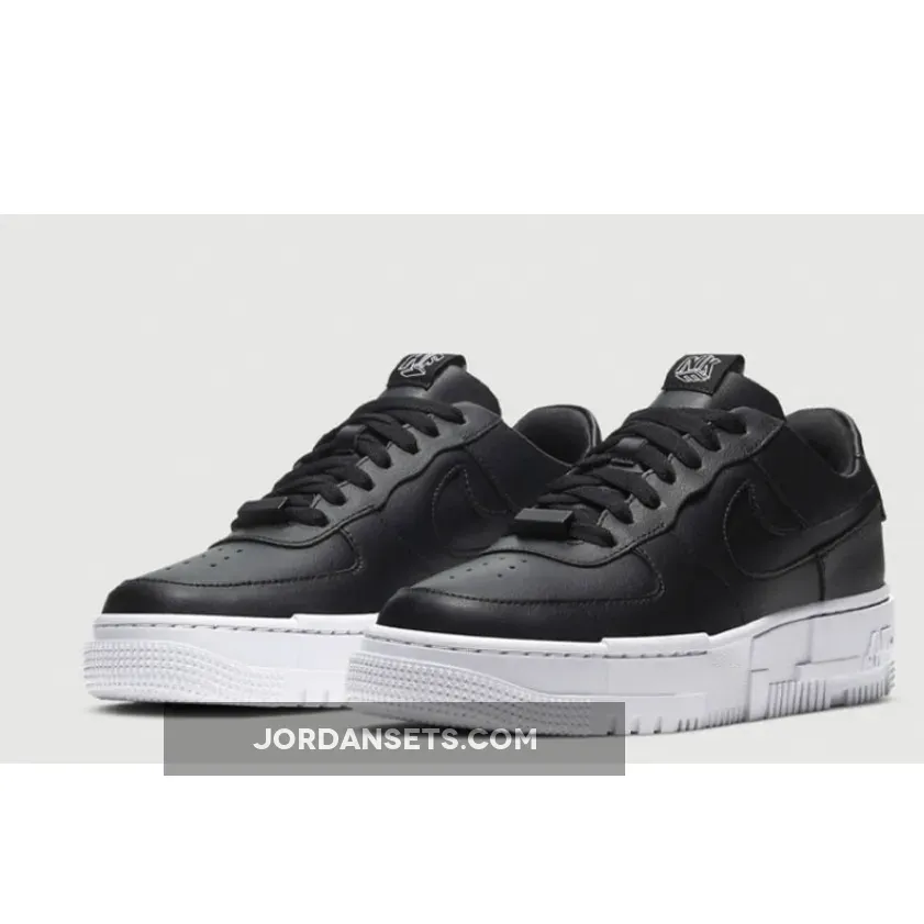 Black White Nike Air Force 1 Pixel nike af1 black and white