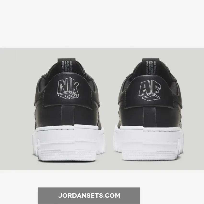 Black White Nike Air Force 1 Pixel nike af1 black and white