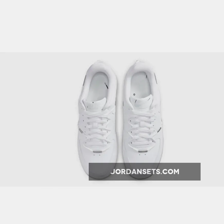 Nike Air Force 1 Low LX White Grey Adds Quirky Exterior Lacing DH4408-101 Brand New