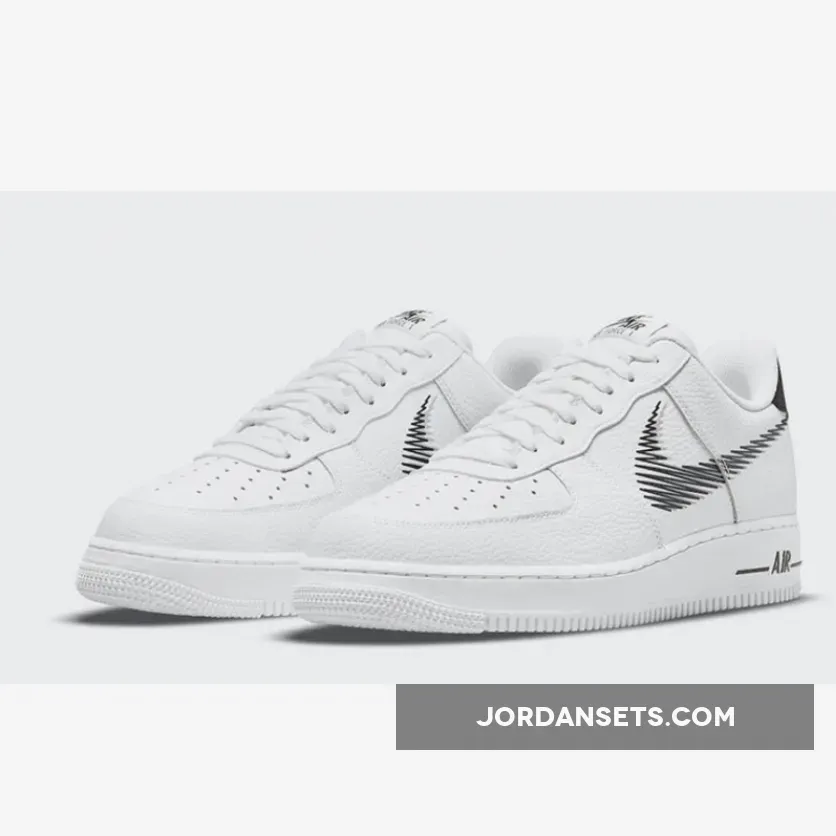 Nike Air Force 1 Zig Zag White Black DN4928-100 #nike zig zag shoes