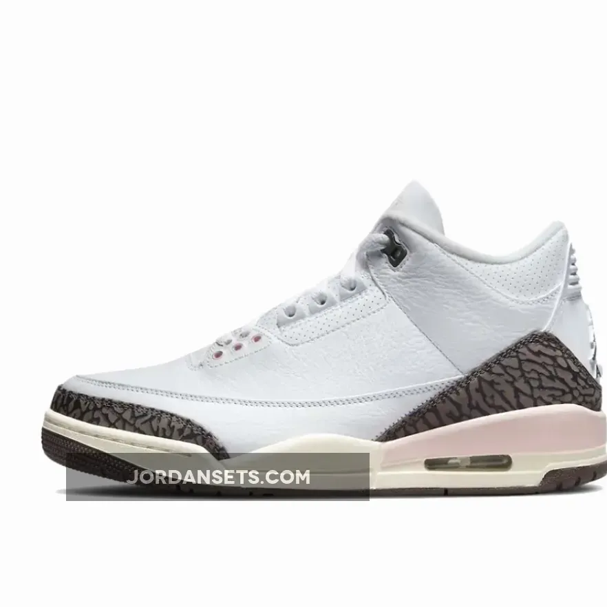 Air Jordan 3 Neapolitan White/Dark Mocha-Atmosphere-Sail mocha jordan 3s