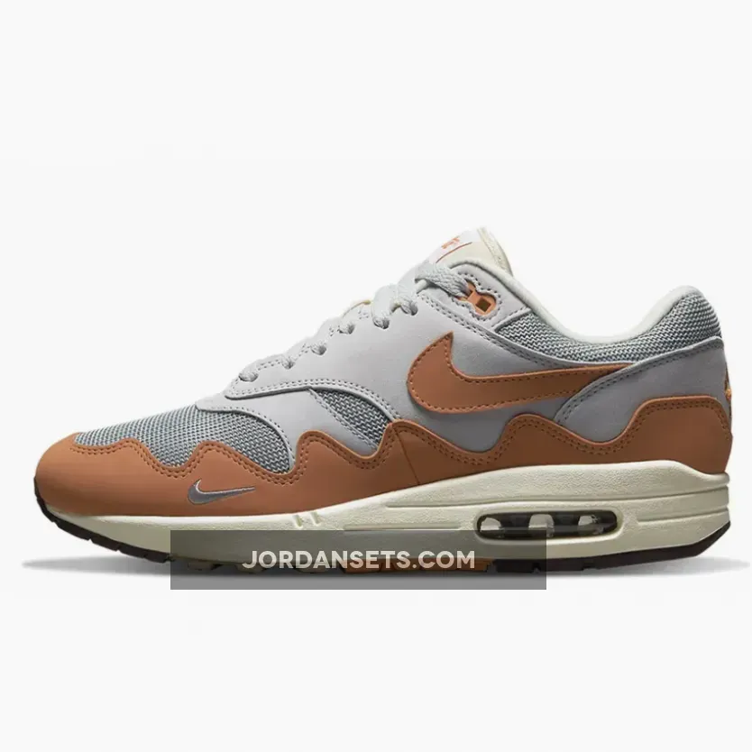 Patta x Nike Air Max 1 'Monarch' Metallic Silver/Monarch-Pure Platinum #nike patta monarch