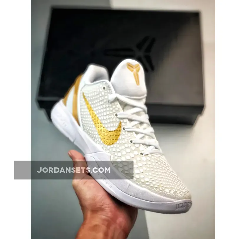 Nike Kobe 6 Protro 'BHM' White/Metallic Gold Restock