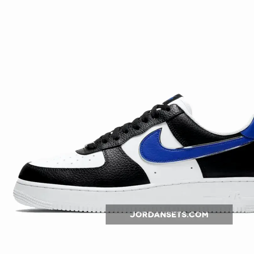 Nike Air Force 1 Low 'Shooting Stars' Black White Royal DD9784-001 / black and blue air force 1
