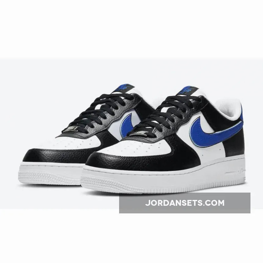Nike Air Force 1 Low 'Shooting Stars' Black White Royal DD9784-001 / black and blue air force 1