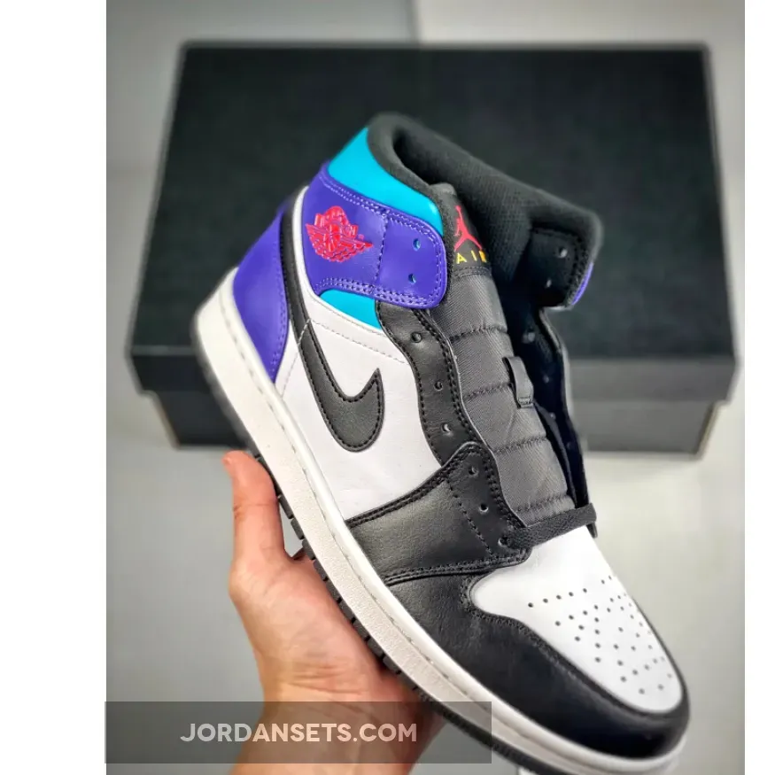 Air Jordan 1 Mid Teal Purple | jordan 1 twist DQ8426-154