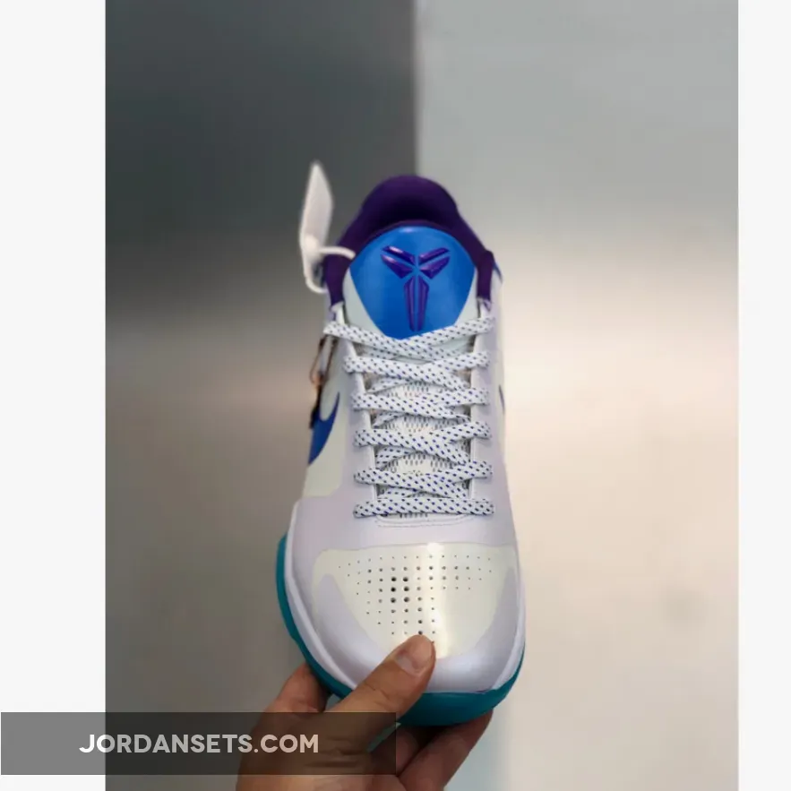 Nike Kobe 5 'Lakers' White Blue Purple 386429-100 / kobe 5 draft day