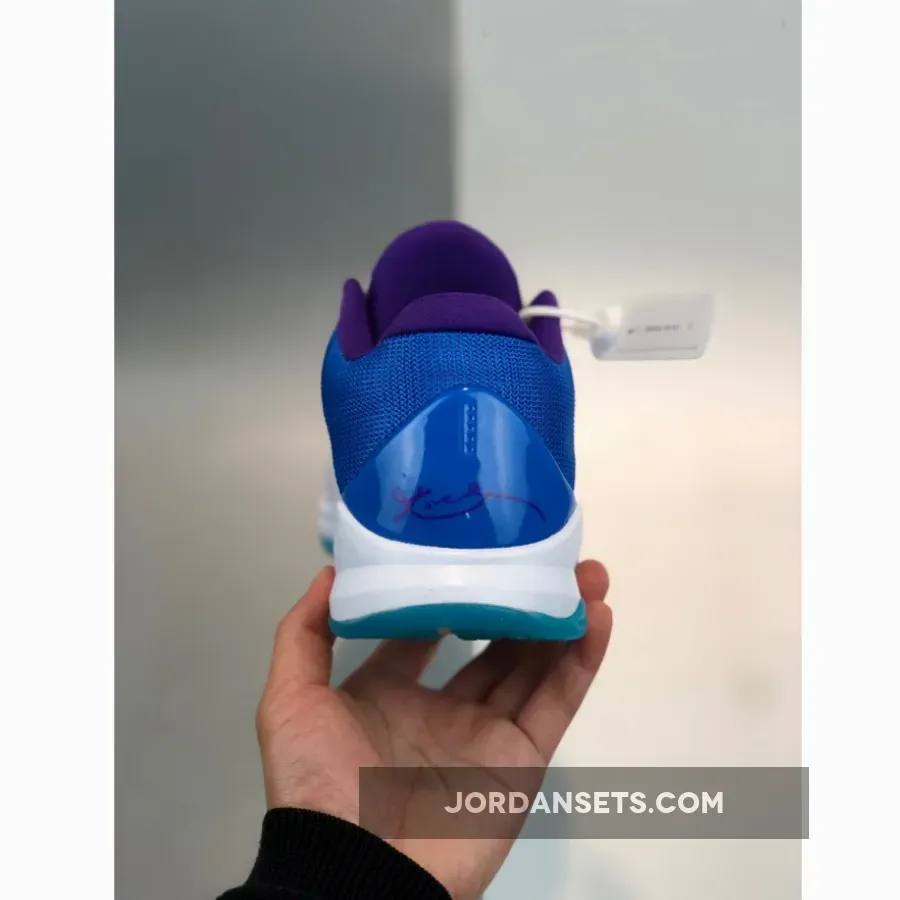 Nike Kobe 5 'Lakers' White Blue Purple 386429-100 / kobe 5 draft day