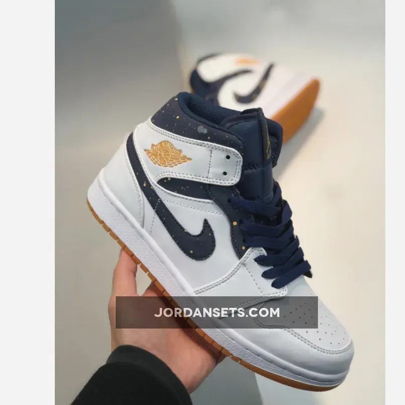 Air Jordan 1 Mid 'Jeter' Sail Bronze College Navy jeter sneakers