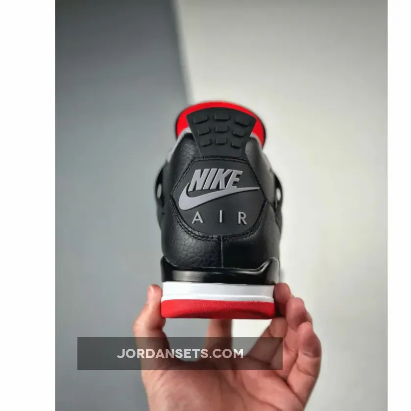 Air Jordan 4 Bred Reimagined Black/Fire Red Bred 4 2023 Air Jordan 4 Bred Reimagined Black/Fire Red Bred 4 2023