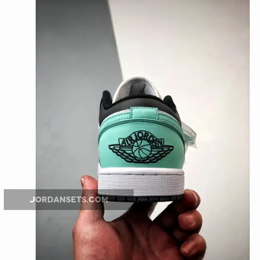 For Sale Air Jordan 1 Low White/Black-Green Glow 553558-131 For Sale Air Jordan 1 Low White/Black-Green Glow 553558-131