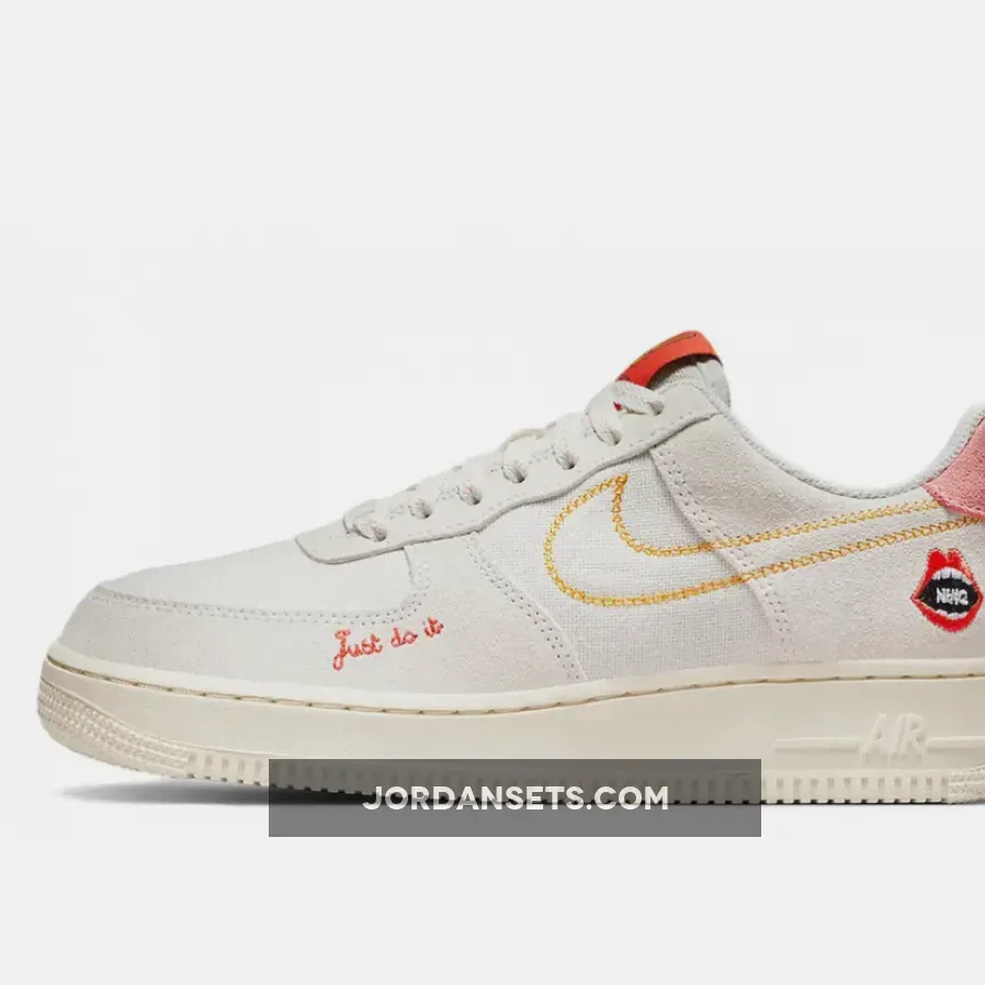 Nike Air Force 1 Low Peace Sail Crimson DQ7656-100 #orange and white af1