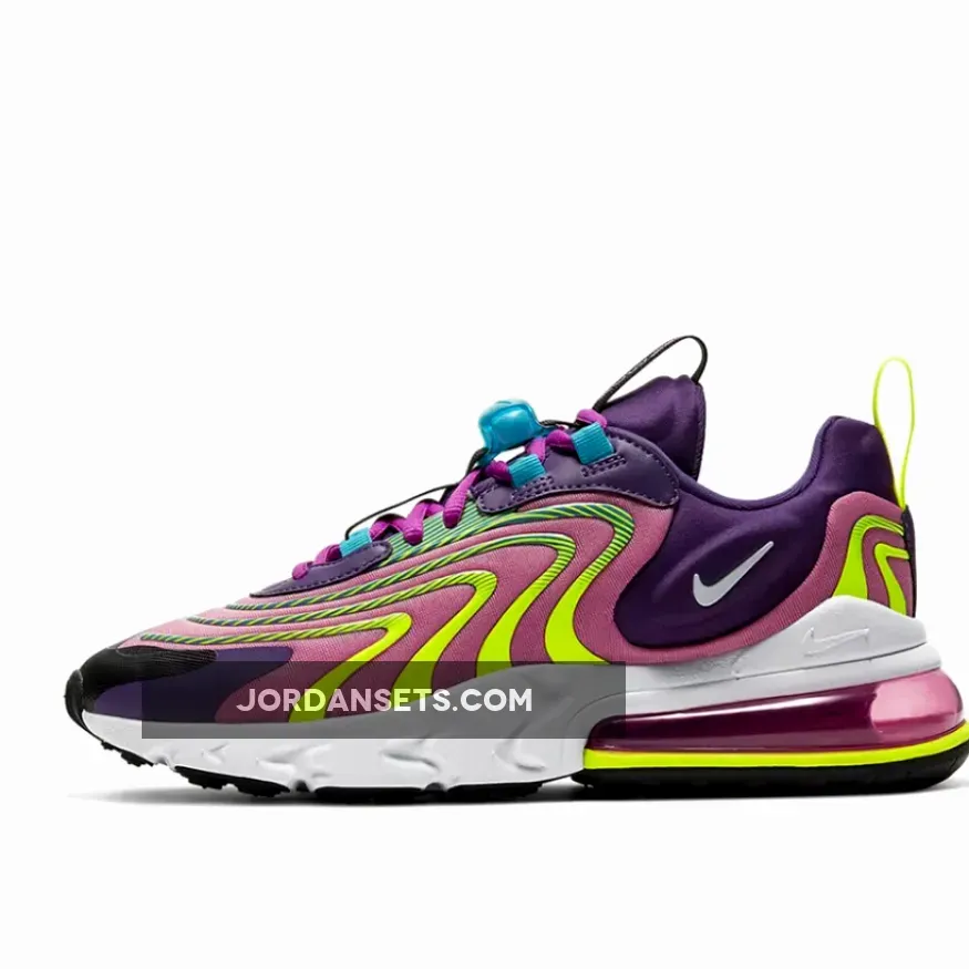Nike Air Max 270 React ENG Eggplant/White/Magic Flamingo CK2595-500 New Releases
