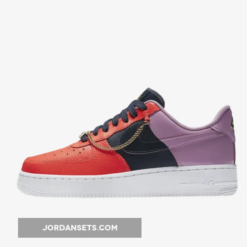 Nike Air Force 1 Cuban Link Crimson Pink WMNS CZ8100-600 For Sale