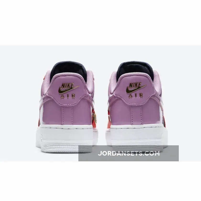 Nike Air Force 1 Cuban Link Crimson Pink WMNS CZ8100-600 For Sale