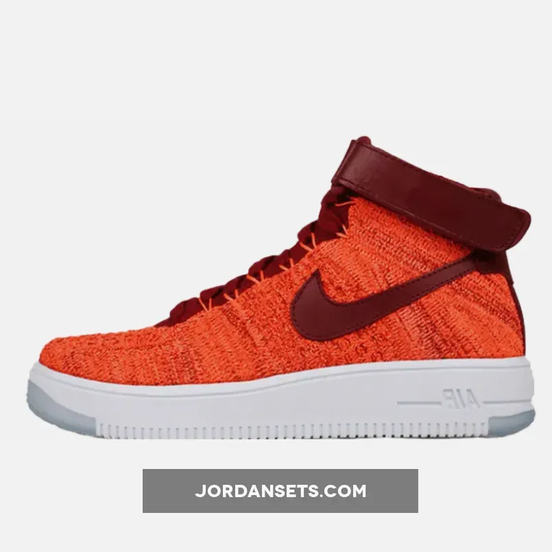 Nike Womens Flyknit Air Force 1 Crimson 818018-800 Restock