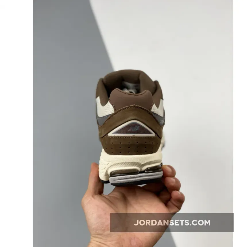 New Balance 2002R Brown/Cream M2002RHS #new balance 2002r brown beige on feet