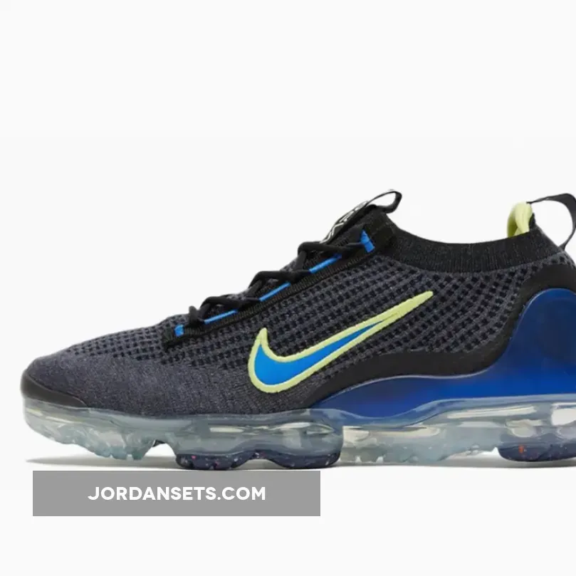 Air Vapormax Flyknit Obsidian/Light Lemon Twist-Racer Blue-Black DH4085-400 Brand New