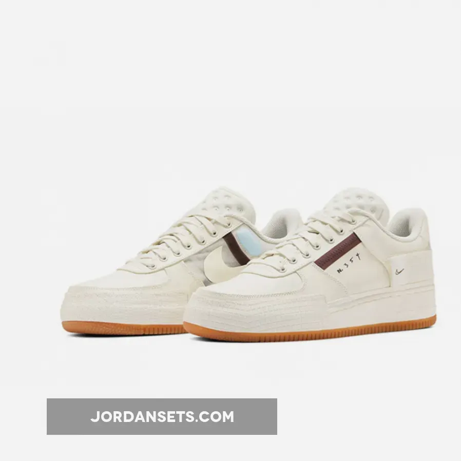 Nike Air Force 1 Type Sail/Light Ivory-Earth Brown - nike af1-type light ivory/earth brown