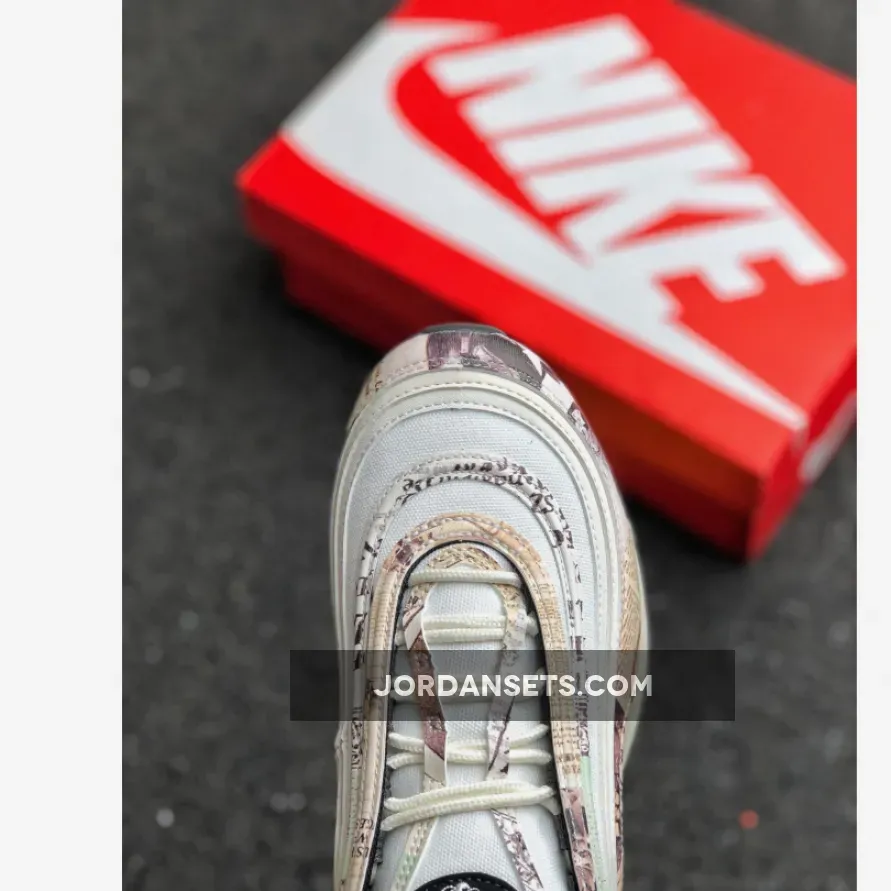 Nike Air Max 97 ‘Newspaper’ Sail/Black-Team Orange-White / Nike Air Max 97 Sail/white/black/team Orange