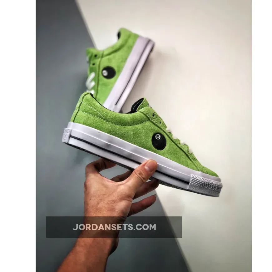 Stussy x Converse One Star 8 Ball Green A03712C stars converse
