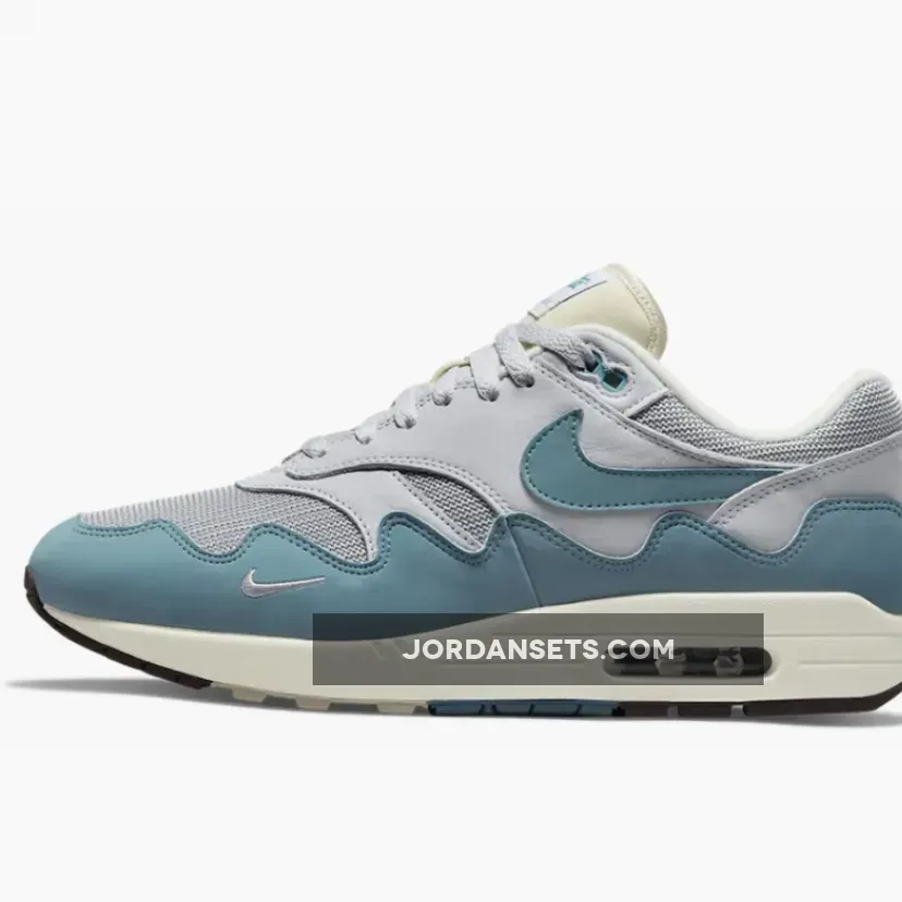 Patta x Nike Air Max 1 Metallic Silver/Noise Aqua-Pure Platinum - patta waves noise aqua