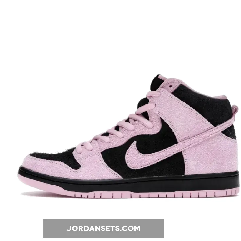 Nike SB Dunk High 'Invert Celtics' Black/Pink Rise-Lucky Green nike sb dunk high pink