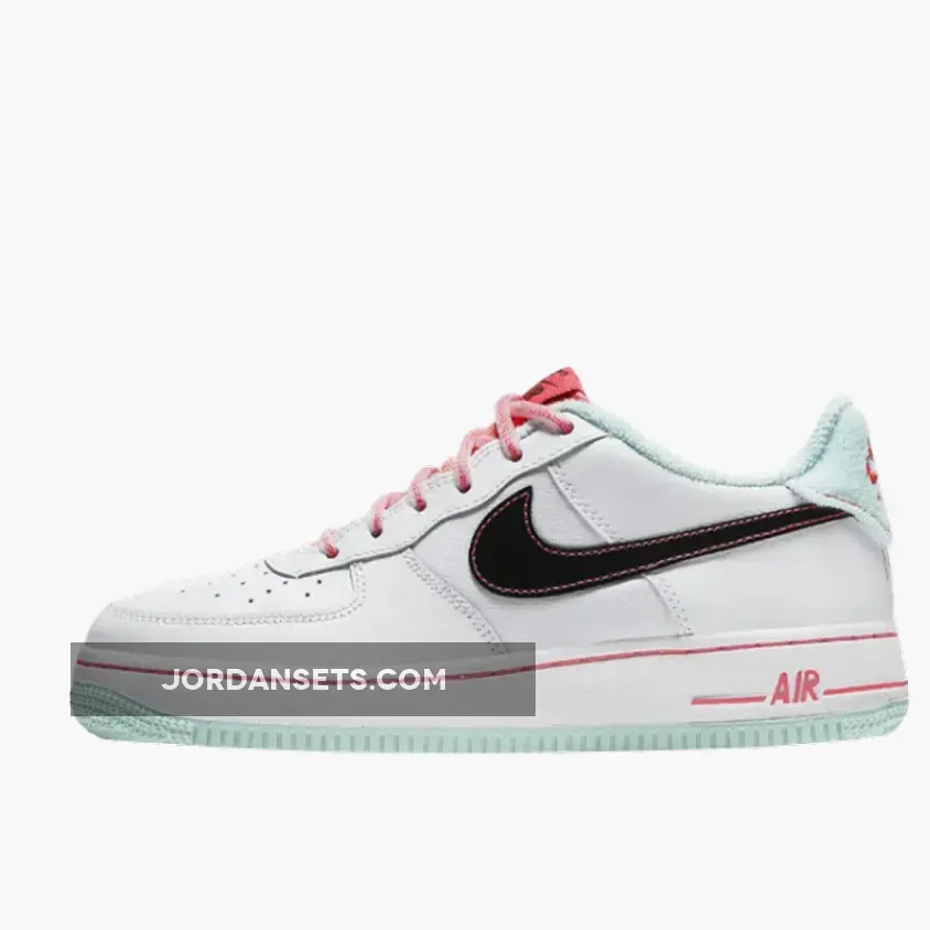 Nike Air Force 1 07 LV8 White Flash Crimson Atomic Pink #air force 1 07 lv8 pink
