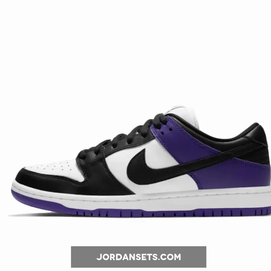 Nike SB Dunk Low Court Purple/White-Black BQ6817-500 nike sb dunk purple suede