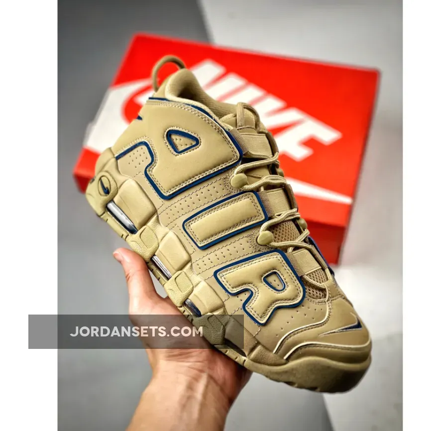 Nike Air More Uptempo Limestone/Valerian Blue / blue uptempo
