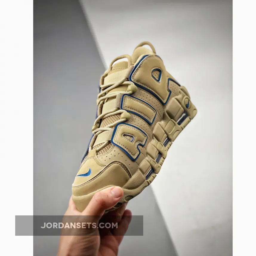 Nike Air More Uptempo Limestone/Valerian Blue / blue uptempo