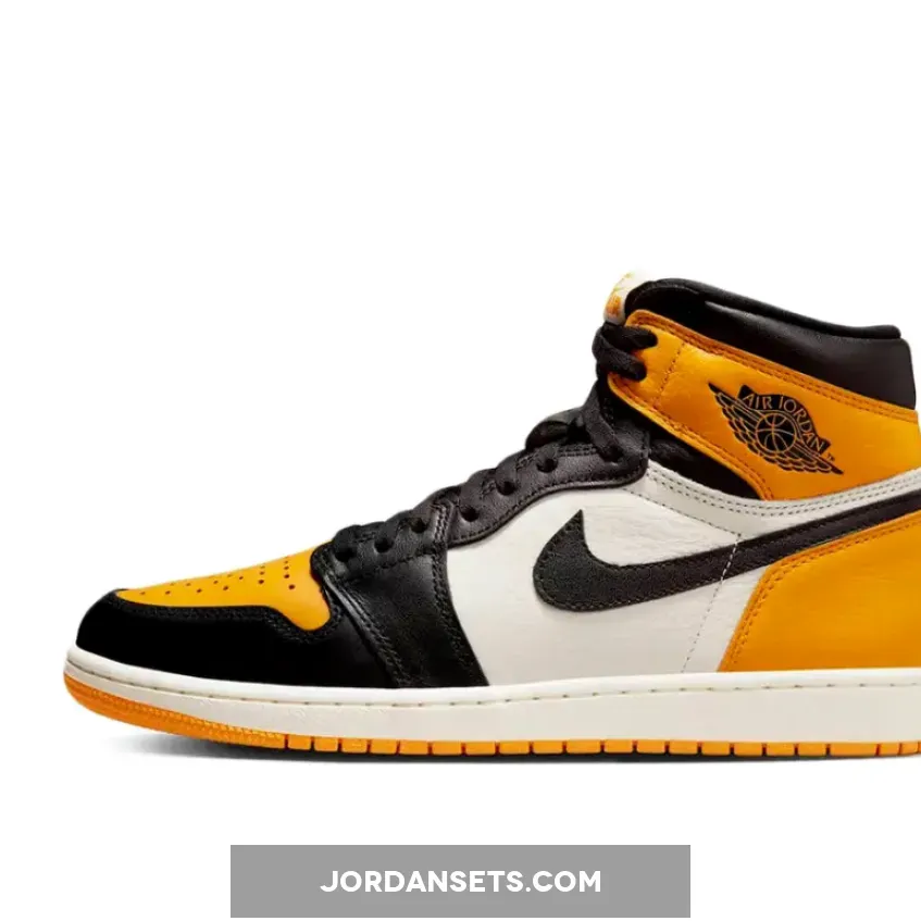 Air Jordan 1 Retro High OG 'Yellow Toe' Taxi/Black-Sail 555088-711 air jordan 1 taxi release date