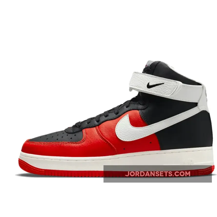 NBA x Nike Air Force 1 High Black Chile Red DC8870-001 / af1 chile red