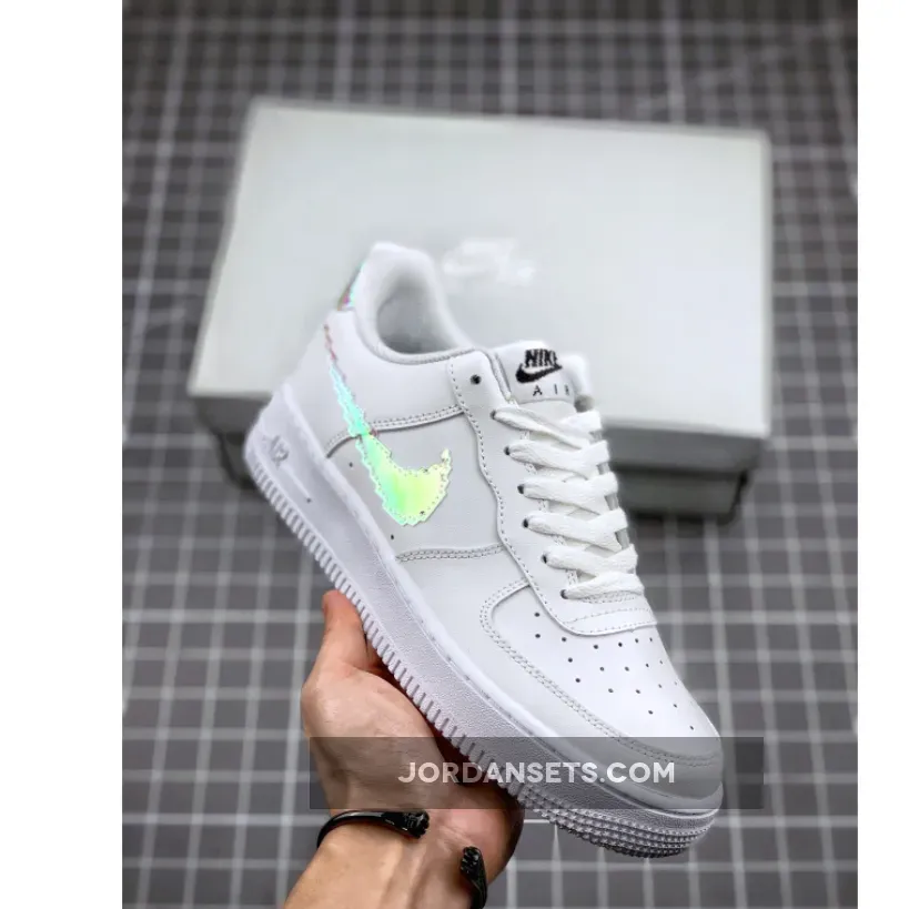 Nike Air Force 1 07 LV8 GS Pixelated Swoosh White WMNS CW1577-100 / nike air force 1 digital swoosh
