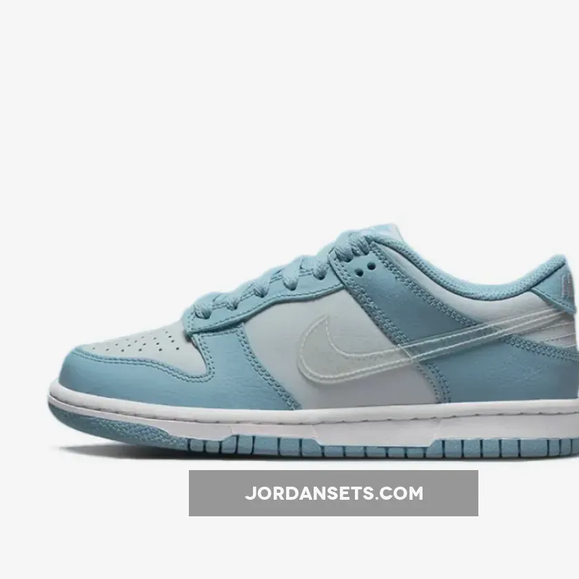 Nike Dunk Low 'Blue Clear Swoosh' Aura/Worn Blue/White transparent nikes