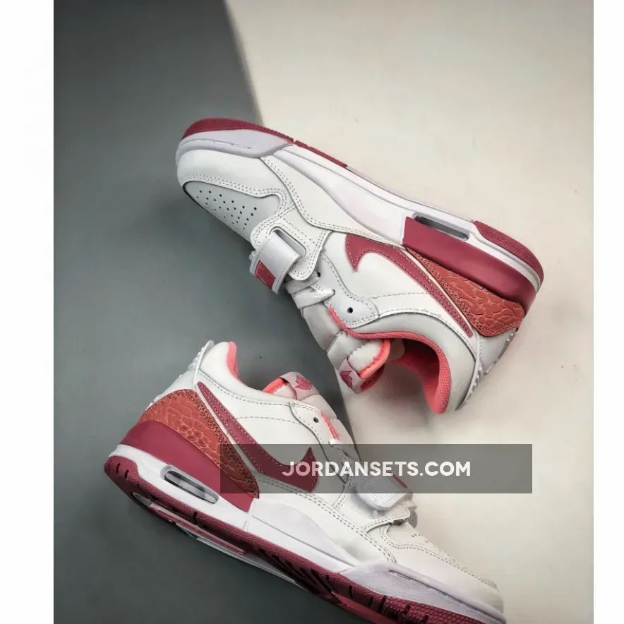 Nike Zoom Freak 3 Valentines Day Jordan Legacy 312 Low White/Coral Chalk/Desert Berry FN3407-161