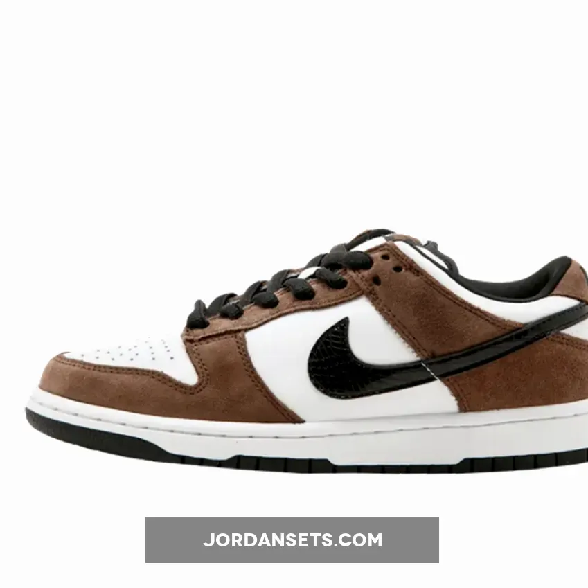 Nike SB Dunk Low Pro White/Black/Trail End Brown 304292-102 - dunk sb brown