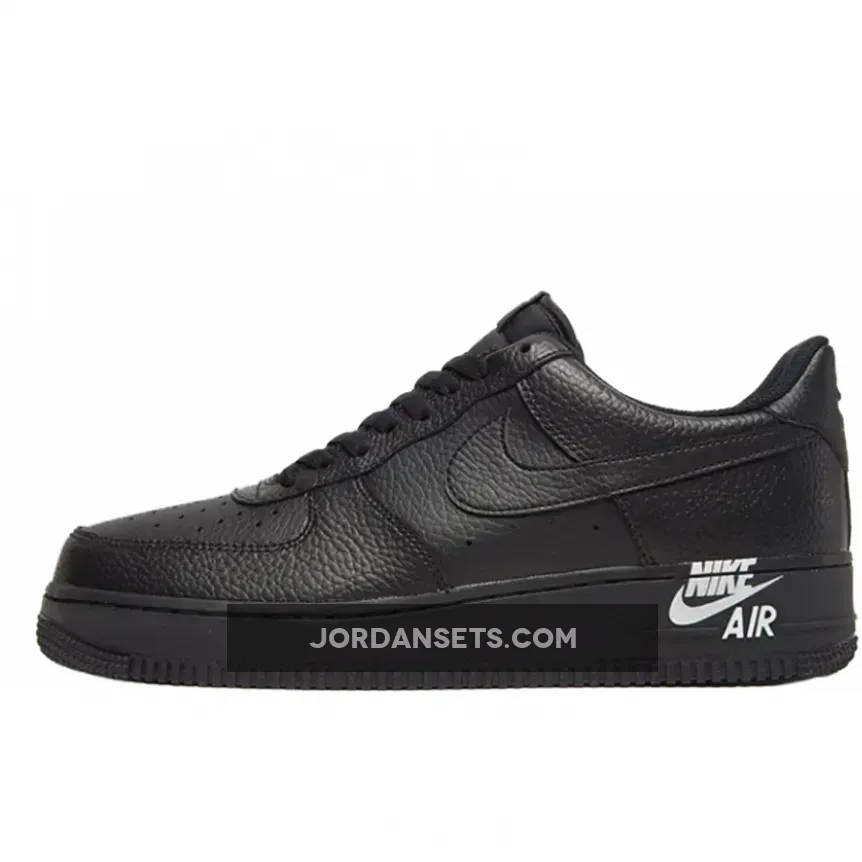 Nike Air Force 1 Low Leather Emblem In Black air force 1 emblem