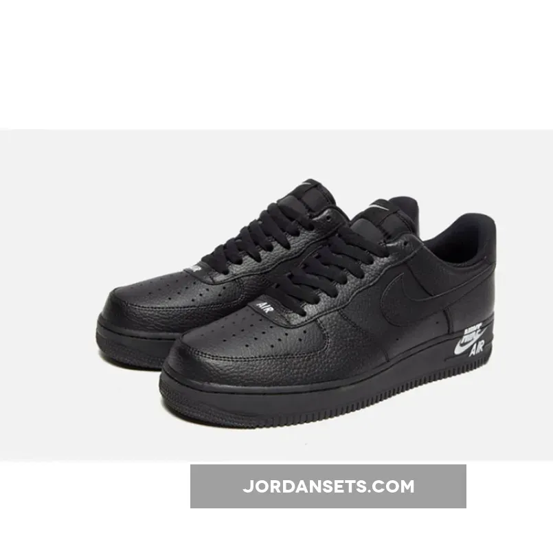 Nike Air Force 1 Low Leather Emblem In Black air force 1 emblem