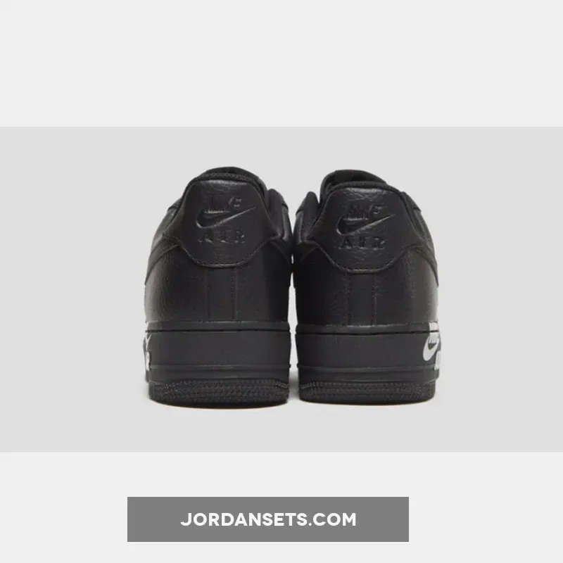 Nike Air Force 1 Low Leather Emblem In Black air force 1 emblem