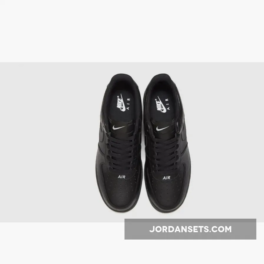Nike Air Force 1 Low Leather Emblem In Black air force 1 emblem