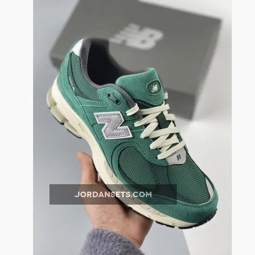New Balance 2002R Nightwatch Green/White/Grey #new balance 2002r dark green
