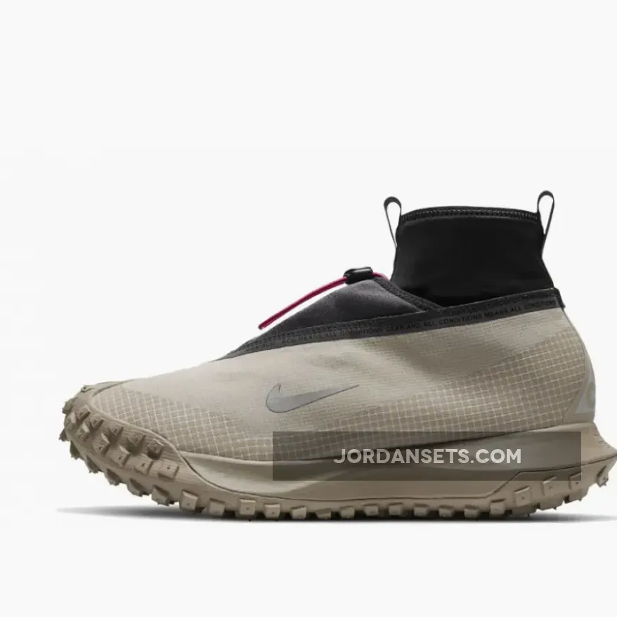Nike ACG Mountain Fly Gore-Tex Khaki/Metallic Silver CT2904-200 #acg mountain fly gore-tex metallic silver