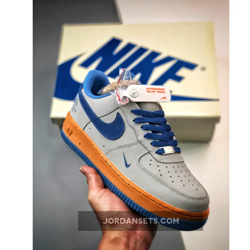 Nike Air Force 1 Low Grey Blue Orange 1680452033 For Sale